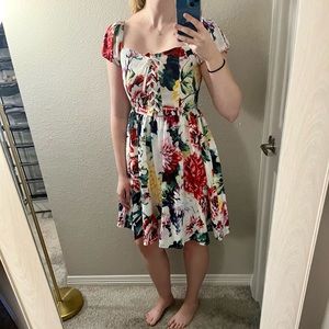 Dolce and Gabbana copy multicolor floral dress